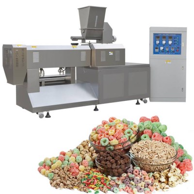 Automatic Extruded Puffed Corn Snacks Food Processing Machine