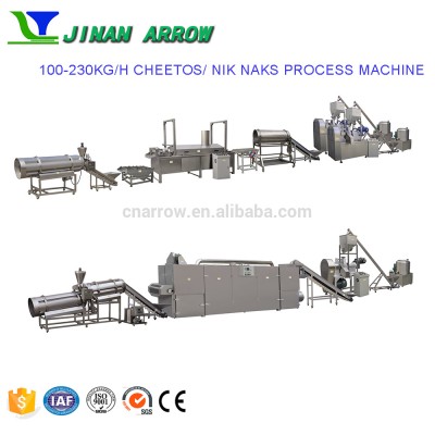 2018 Hot Sale High Quality Rotary Head Cheetos Process Kurkure Extruder Nik Nak Production Machine